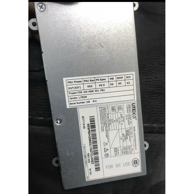 for Lenovo M900Z M9550Z All in One PC Power Supply 180W Replacement Adapter Disassembly Light