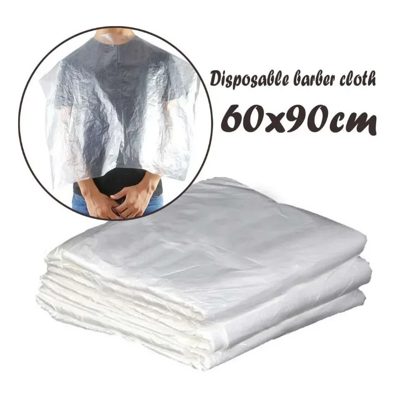 100pcs 60*90cm Disposable Waterproof Barber Cape Hairdressing Shawl Barbershop Salon Apron Barber Supplies Professional