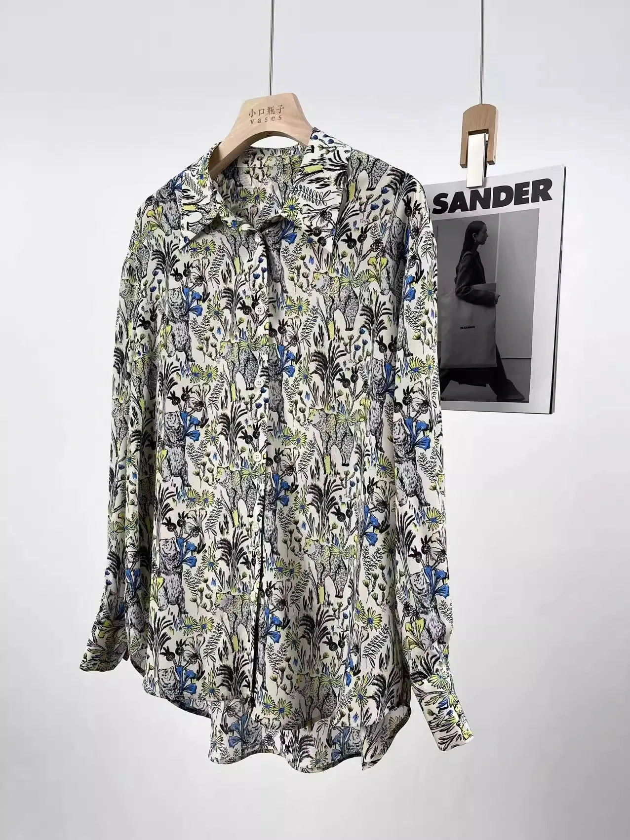 

Spring/Summer 2025 new collection Advanced Flip collar Long sleeves Sun protection Silk female light thin Mulberry silk shirt