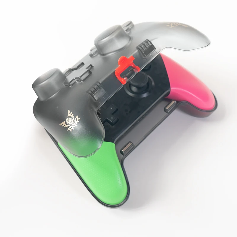 Funda protectora de cristal transparente para Nintendo Switch Pro, carcasa protectora con puerto de carga