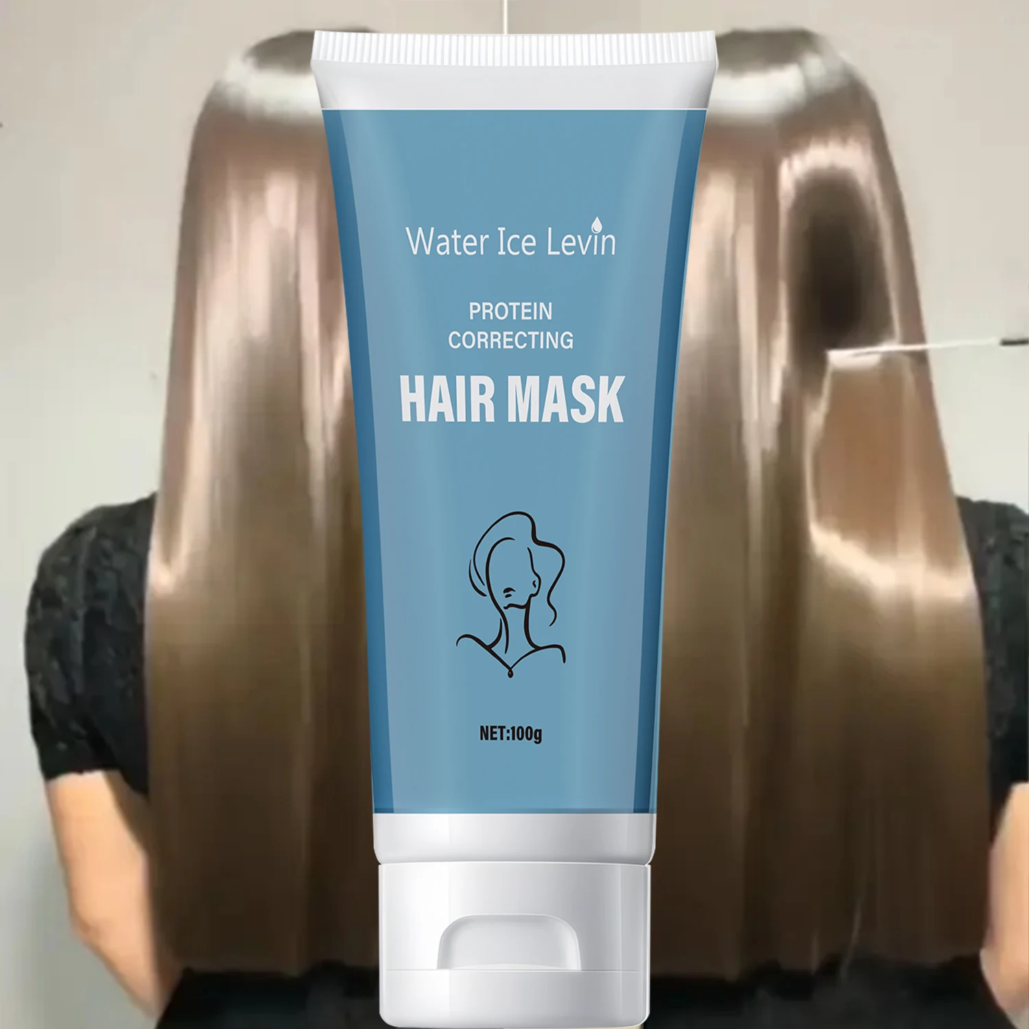 Keratin Hair Mask, Moisturizes and Nourishes Hair, Smoothes Straight Hair, Softens Damaged and Frizzy Hair, Makes Hair Moisturized and Smooth, Suitable for All Hair Types