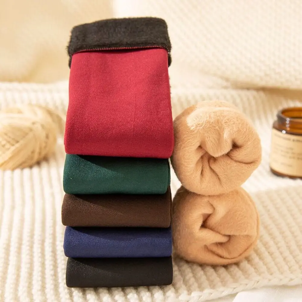 

12 пар простых утепленных теплых носков, более толстые термоноски средней длины, однотонные носки-тапочки, зимние носки для сна, женские