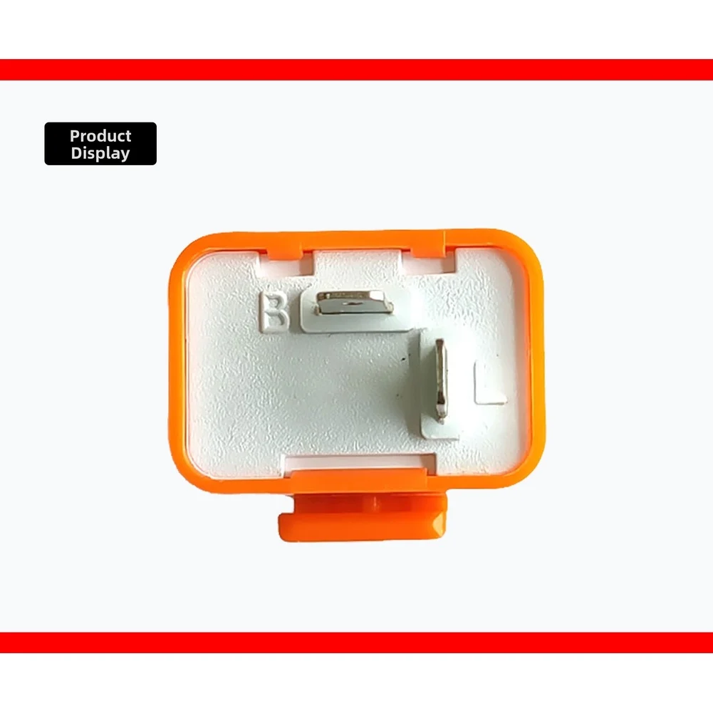 LED Adjustable Motorcycle Flasher Relay Turn Signal Indicator Flash 2 Pin 12V Square Flashing Flasher Lights Signal Indicator
