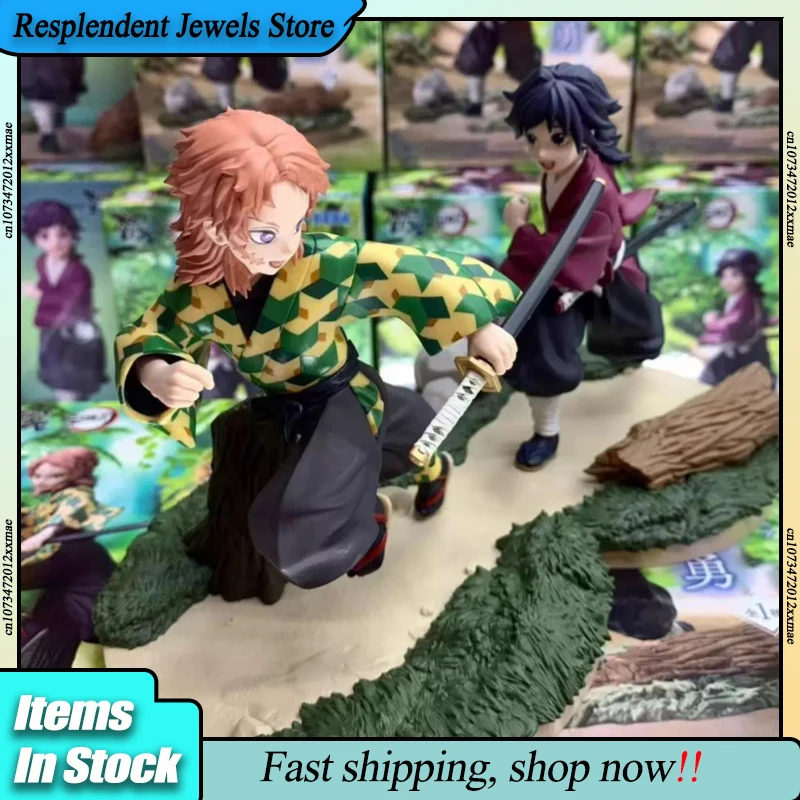 

Original Sega Demon Slayer Action Figure Tomioka Giyuu Sabito Japanese Anime Figure Desktop Collectible Model Doll Toy Xmas Gift