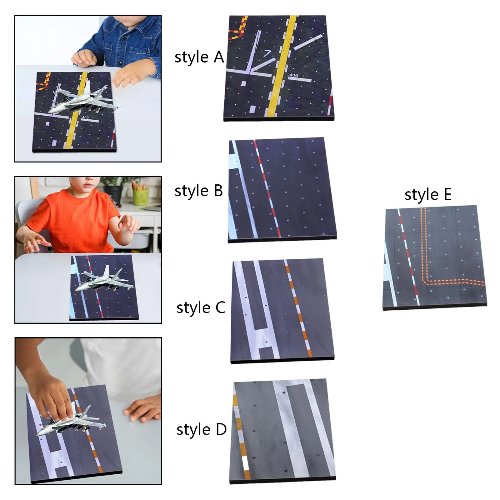 1/72 전투기 비행장 활주로 모형 정적 모형 활주로 장식, 항공 장식품