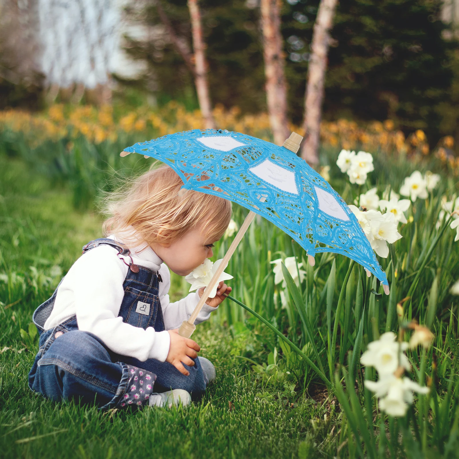

Wooden Handle For Wedding Photo Prop Vintage Decorative Children'S Party Flower Accessories Stage Kids