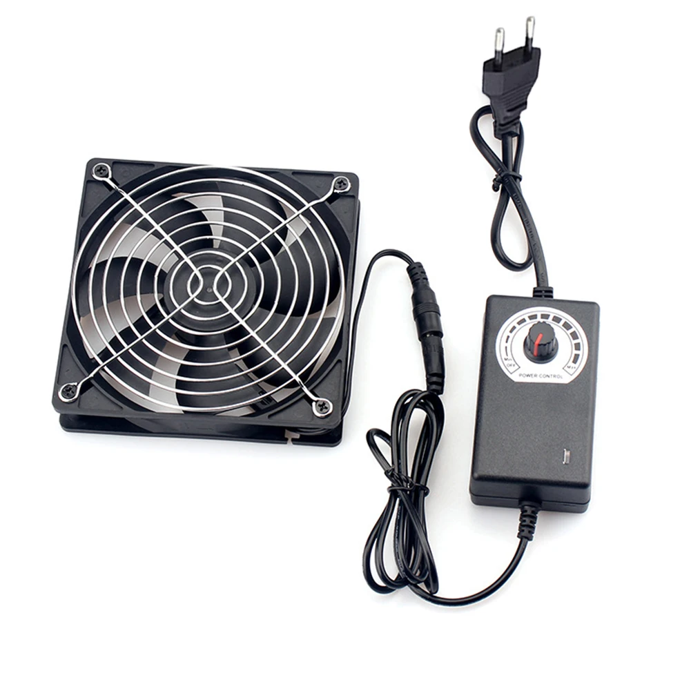 Cm Fan Cooling Chassis Stepless Speed Controller Adjustable Speed Control Cm Fan Cooling Iron Mesh Wide Applications