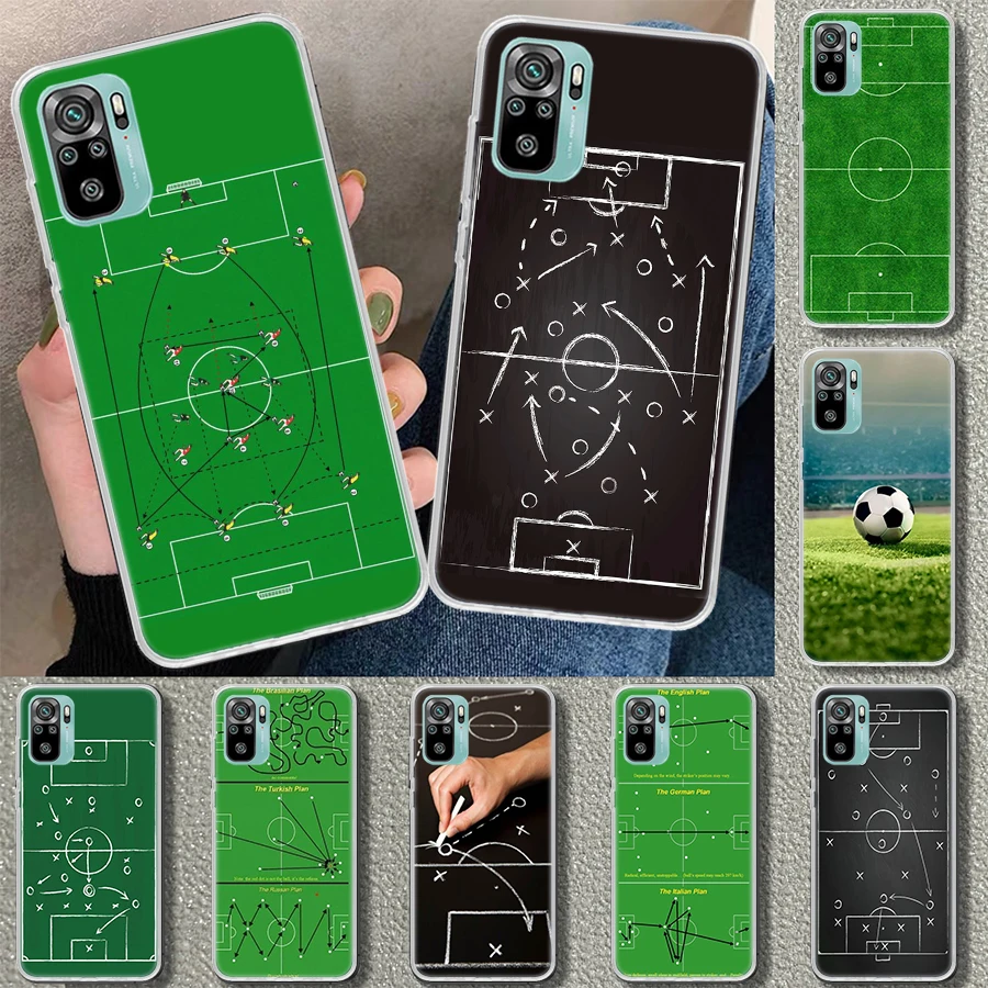 Football Soccer Tactics Time Phone Case Cover for Xiaomi Redmi 12C 12 10C 10 10A 9C 9 9A 9T 8 8A 7 7A 6 6A K20 K40 Pro S2 10X Fu