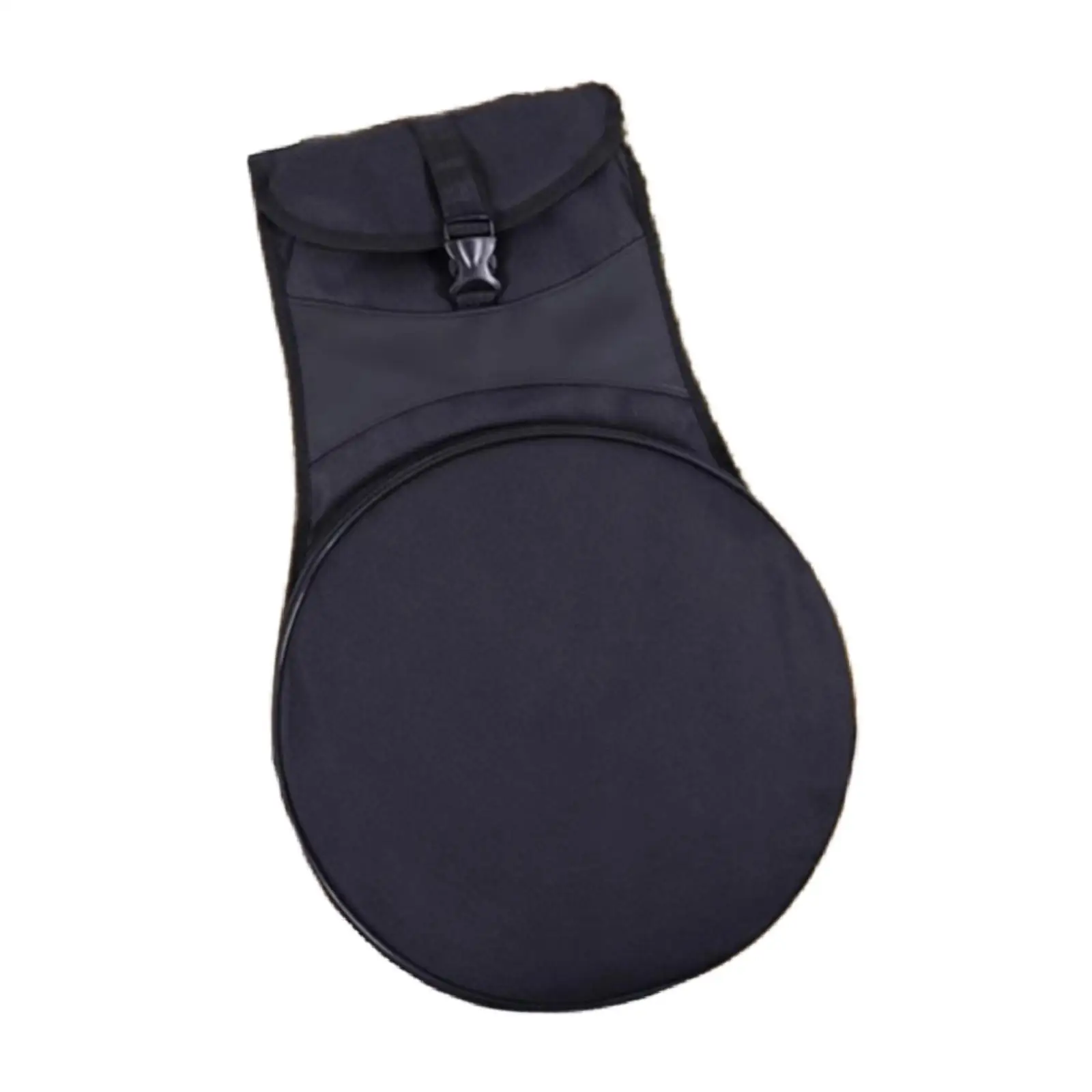 

12" Dumb Drum Bag Carry Bag with Zipper Holder Padded Black for Beginner Music Enthusiast Pouch for Dumb Drum Practicing Pad