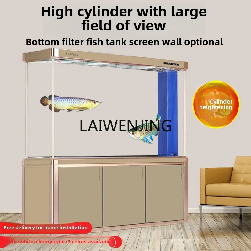 LYN living room intelligent ecological floor household entrance large partition bottom filter aquarium