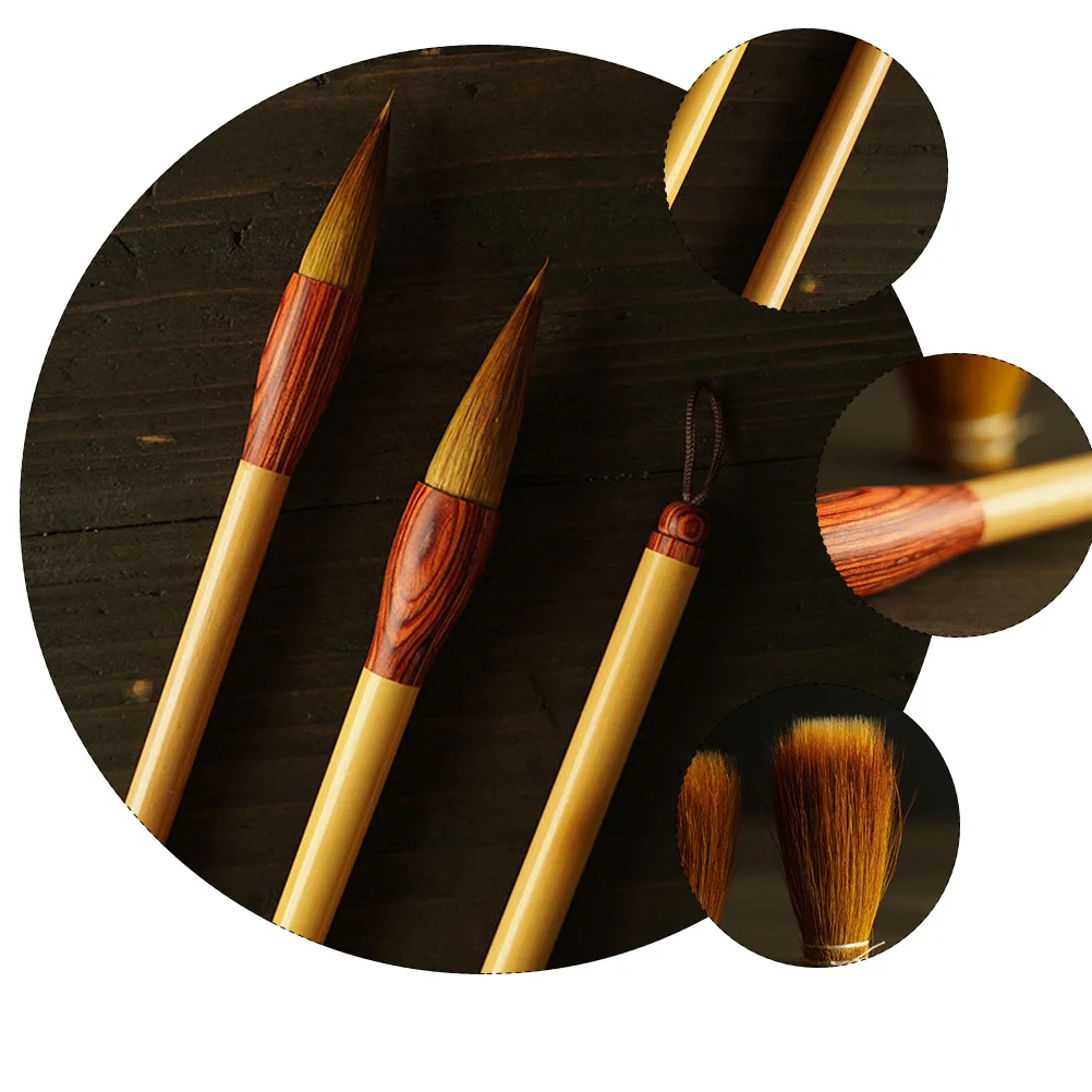 

1pc Chinese Calligraphy Brush For Beginners High-Quality Wolf Hair Sumi Writing Brush Art Supplies Watercolor Ink Pen