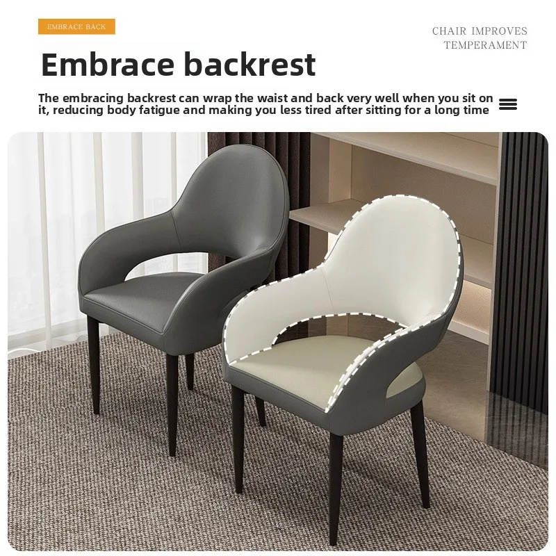 

Dining Chair Home Comfort Back Chair Dining Table Chair Restaurant Negotiation Chair