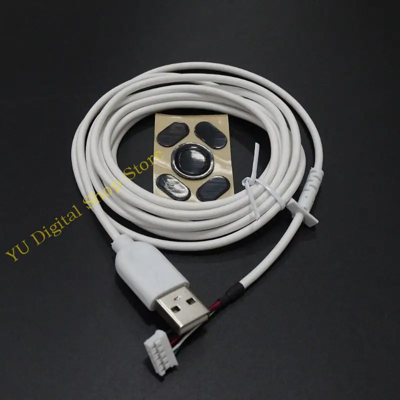 96BA 1Set Durable USB Cable USB y Pies mouse para G102 Gaming Mouse