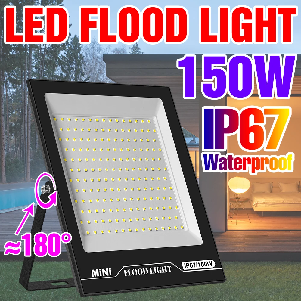 

LED Floodlight IP67 Waterproof Spotlight LED Reflector Street Lamp 220V Garden Lights For Outdoor Lighting Exterior Wall Lamp