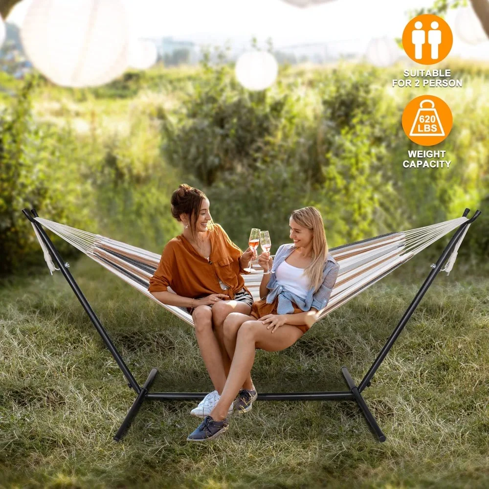 

Customizable Portable, 620 LBS Capacity Adjustable Hammock Bed with Space Saving Carrying Case Included