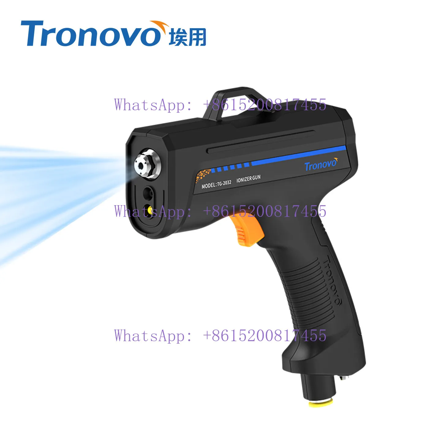 1PC   TG2032 ion air g-un dust removal wind handheld pulse type industrial static eliminator