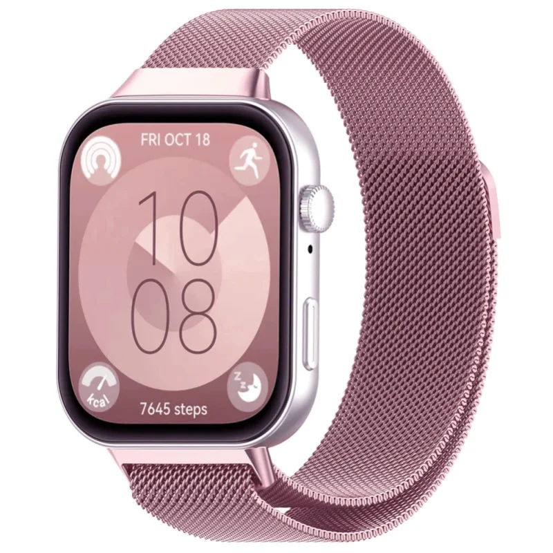 Milanese Loop Armband für Huawei Watch FIT 3, Magnetisches Edelstahl-Armband für Huawei Fit3 2024, Neuestes Zubehör