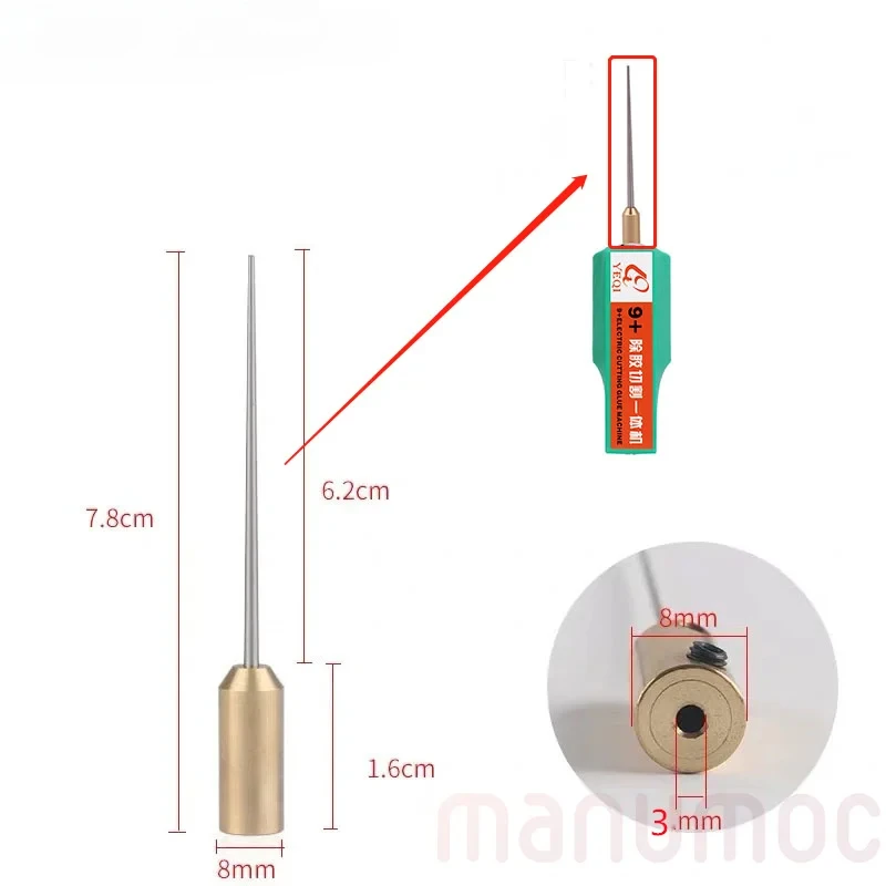 Needle Tip OCA Glue Remove Tool For CJ 9+ Electric Cutting Machine