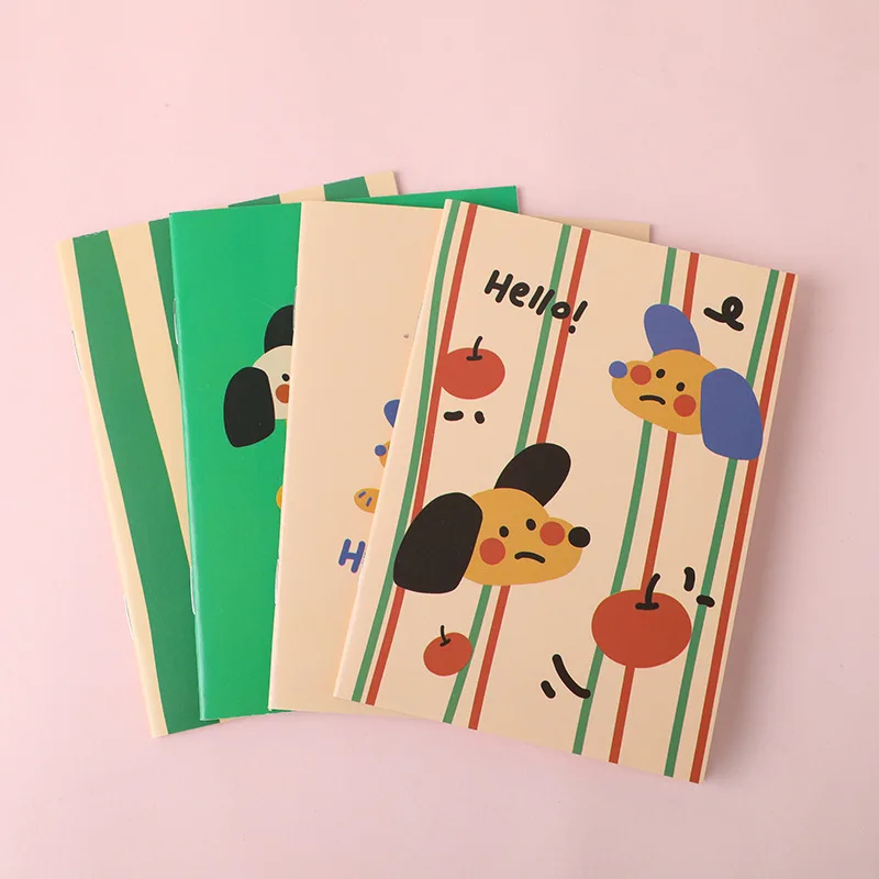 Bview Art 4 pcs creative notebook 8.5*12cm cute small notepad 32 pages cartoon small book small gift