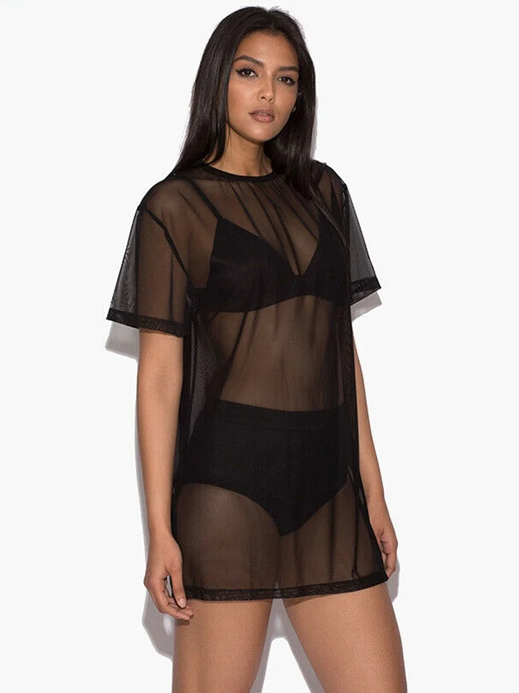 

Sexy Bla Hollow out Soft Ladies Tirt Women's Base Layer irt Spring Season Home Wear Comfortable Underwear Zhenyazhe