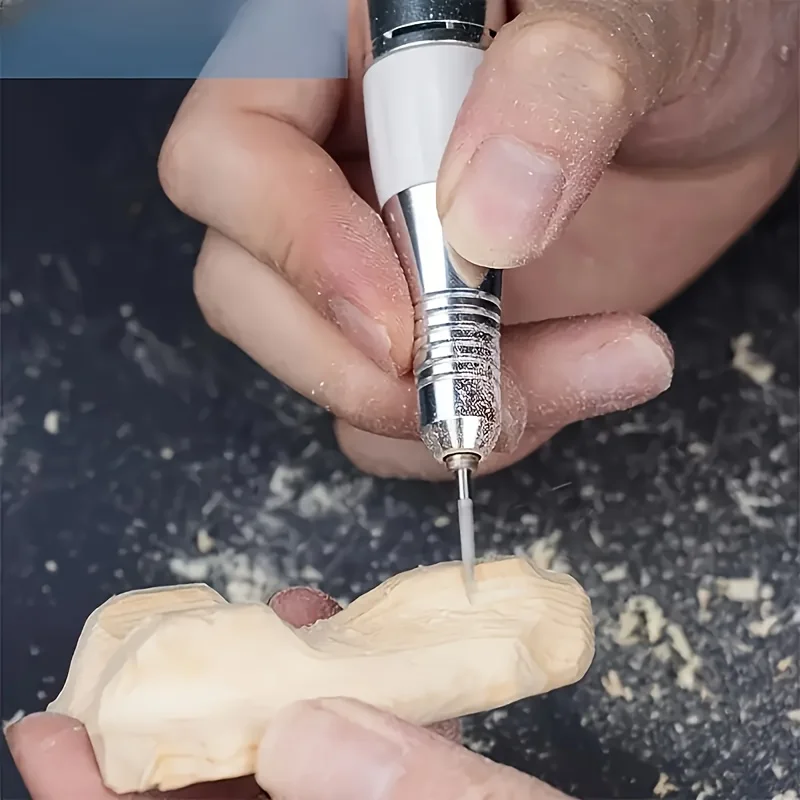 Holzschnitzerei-Bohrer-Set für Drehwerkzeug, 6-teilig, Gravurbohrer, Zubehör, Bit, Holzhandwerk, Schleifwerkzeug, 3 mm – Detail 2