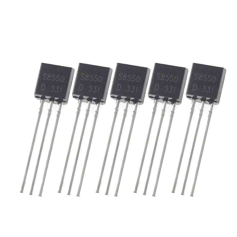 200pcs S8050 S8550 Transistors NPN Transistor Bipolar Junction BJT Triode Tube Fets  PNP Transistor TO92 Integrated Circuits