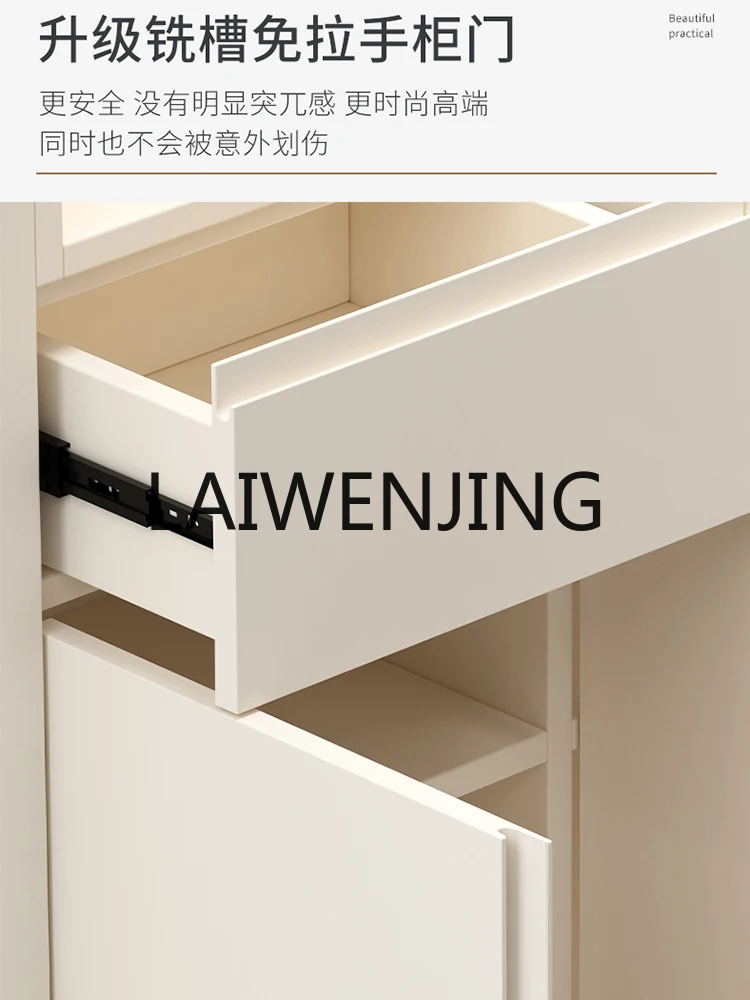 RWJ Entry Door Hallway Cabinet Home Partition Hall Cabinet Large Capacity Integrated Wall Customization