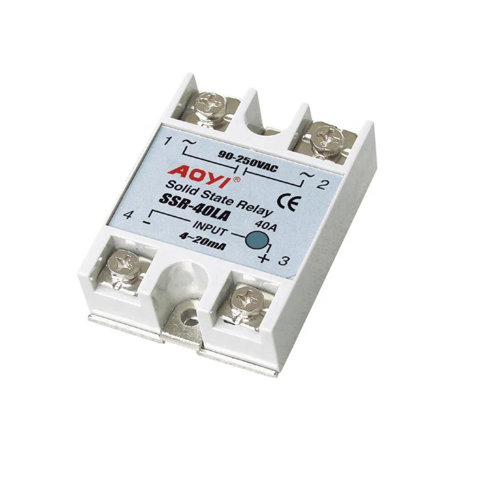 5 قطعة AOYI الزجاج قوس R زاوية الشطب مزدوجة المقلم SSR SSR-60LA 120 فولت تتابع الحالة الصلبة 60A