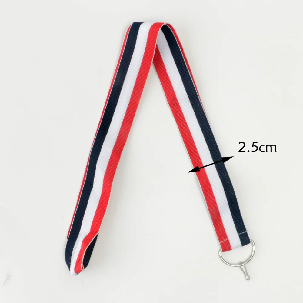 Lightweight Medal Lanyard For Sports Competition Exhibition Staff ID Badge Holder Polyester Neck Ribbon Equipment