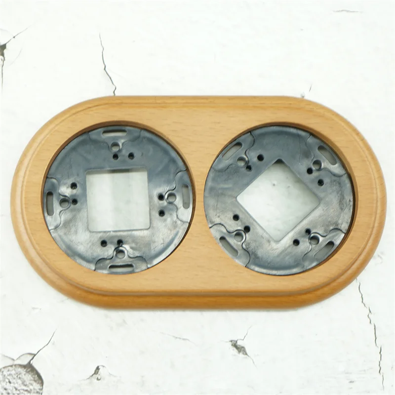 Porcelain Ceramic Surface Single Double Frame For Wall Switch and Socket Decorative Vintage Retro