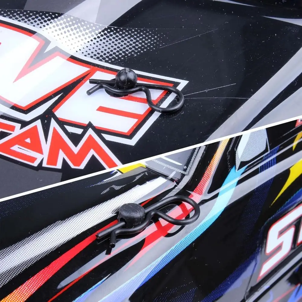 New 1/8 1/10 RC Body Clips Metal R Type R-Clips Wave Shape Car Truck Clip RC Cars Parts