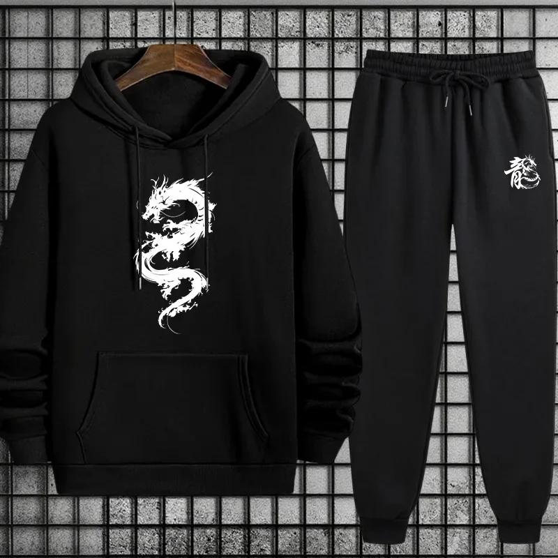 

Outdoor Daily Sports Comfortable Quality 2026 Spring Hot Sales Casual Men's Hooded Tracksuit Single Sweatshirts And Sweatpants