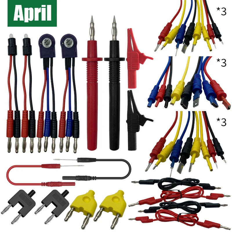 Complete Set of Automotive Circuit Test Lead Kit,Multimeter Test Kits, Lead Test，Multi-Function Lead, 92 Pieces