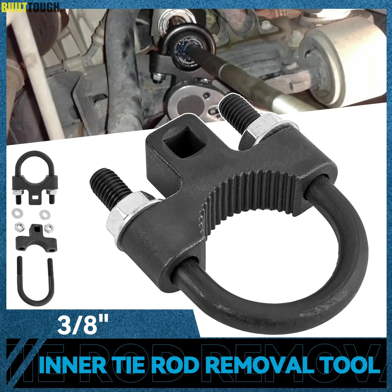 

1 Pcs Tie Rod Remover Tie Rod Tools Inner Tie Rod Removal Installation Tool Set Black Universal For Car Auto RV Truck Trailer