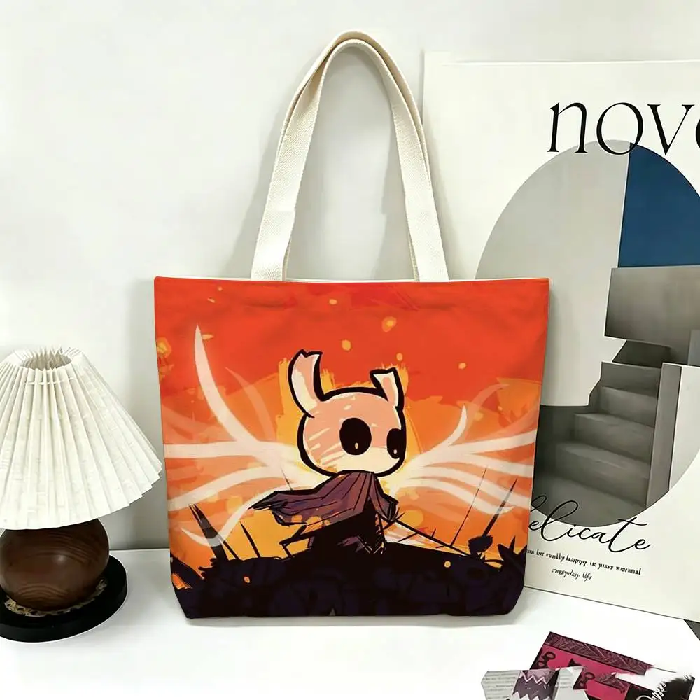 GAME The H-ollow K-Knight   Printed Canvas Tote Bag Shoulder Bag Commuter Mommy Shopping Bag