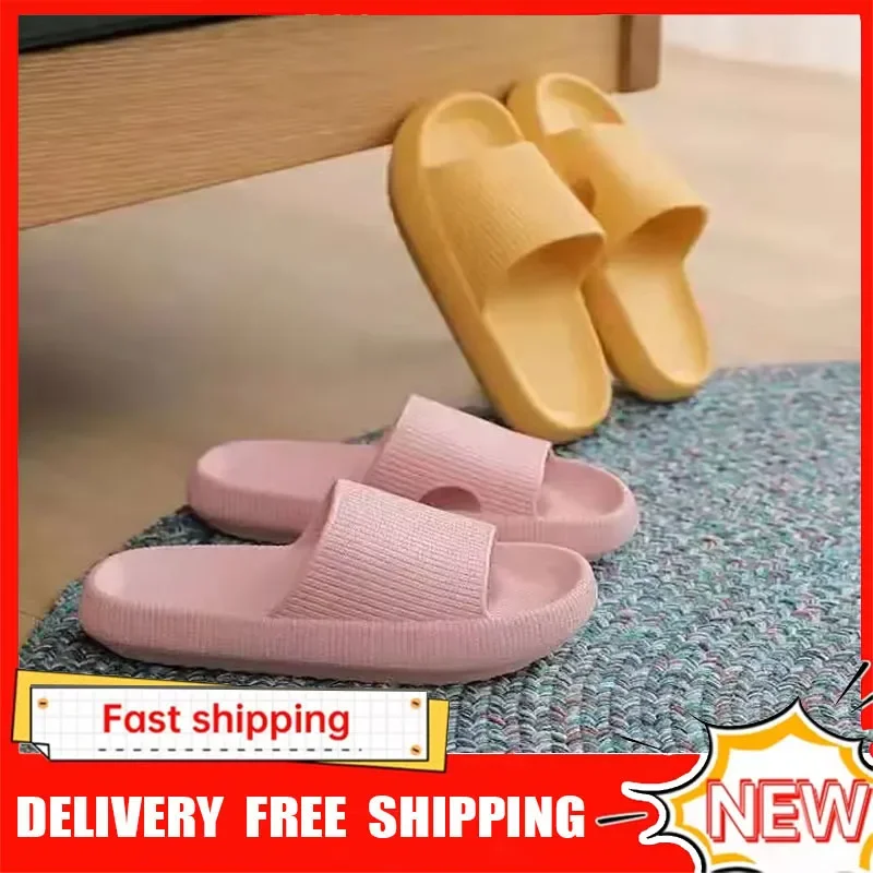

Новые тапочки с облаками, домашние тапочки для ванной комнаты, женские модные домашние шлепанцы из ЭВА на мягкой подошве, женские сандалии, нескользящие шлепанцы
