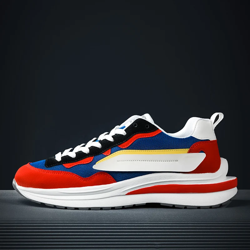 Baskets à Plateforme pour Homme, Chaussures de dehors Décontractées, de Marche, Style de Rue, Nouvelle Collection