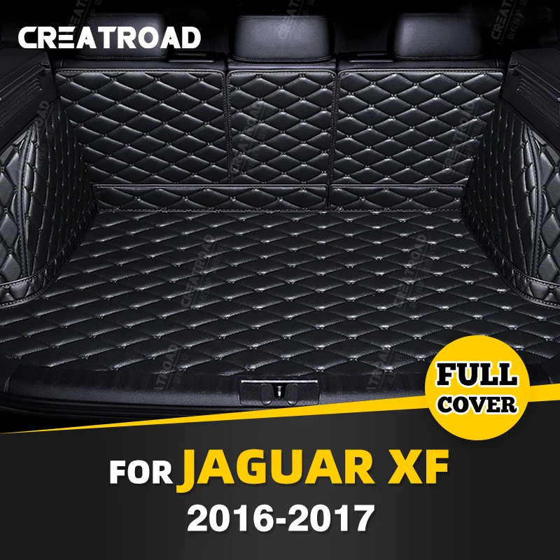 

Автомобильный коврик для багажника с полным покрытием для Jaguar XF 2016 2017, автомобильный коврик для багажника, подкладка для груза, внутренняя защита, аксессуары