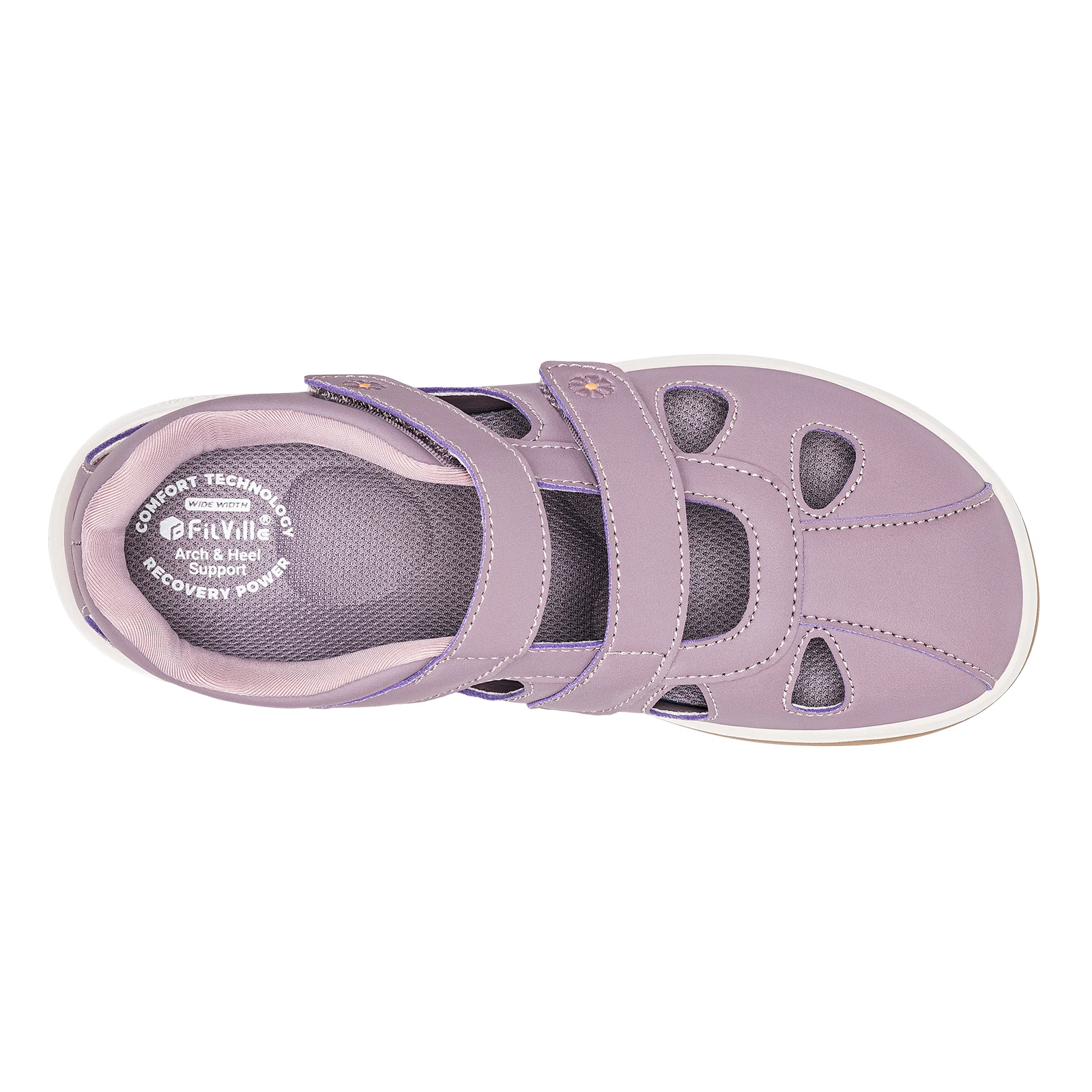 FitVille Damen Sommer-Sandalen, breite Strand-Sandalen, bequeme Diabetiker-Schuhe für Damen, Fußstütze, Slipper für geschwollene Füße – Detail 11