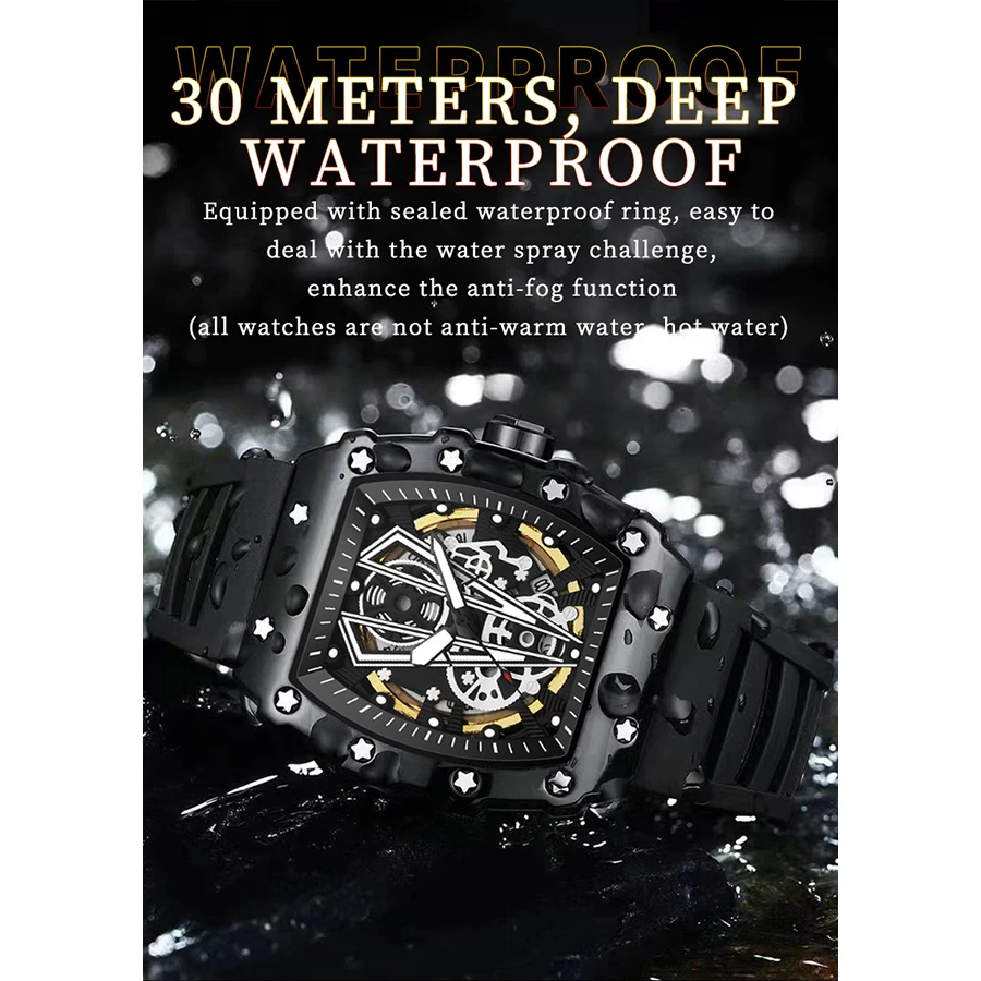 Relógios masculinos marca esportes relógio de quartzo à prova dwaterproof água militar luminosa pulseira de silicone relógio masculino esportes ao ar livre relógios masculino