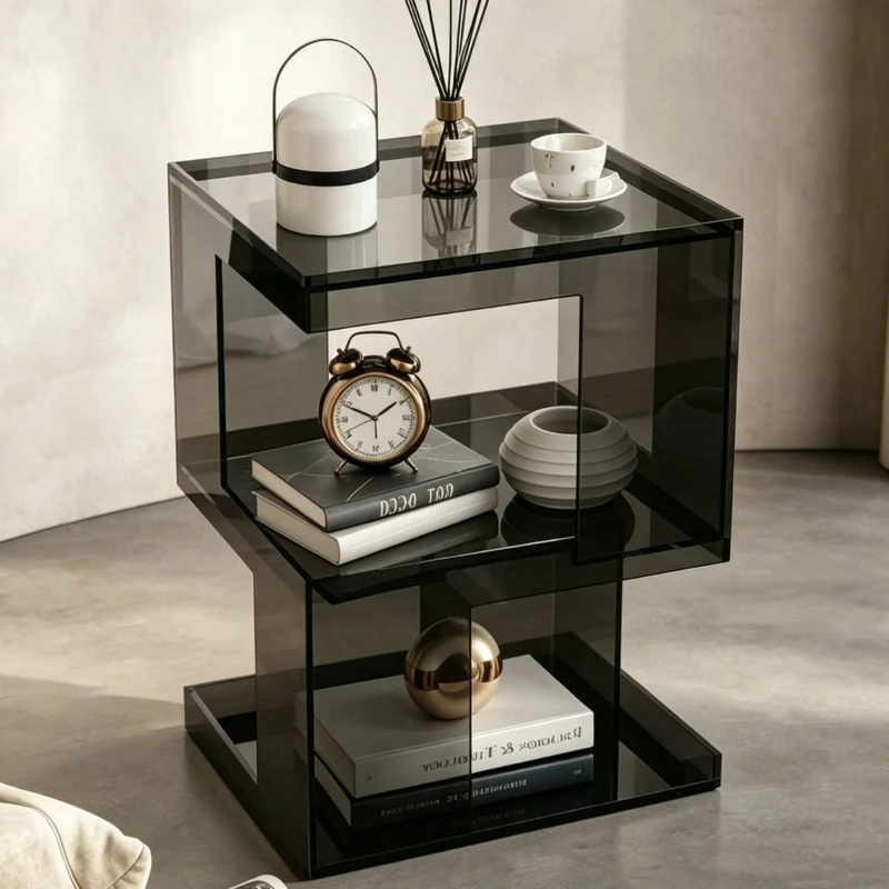 LTT acrylic sofa edge few simple bedroom rack bedside table creative corner few