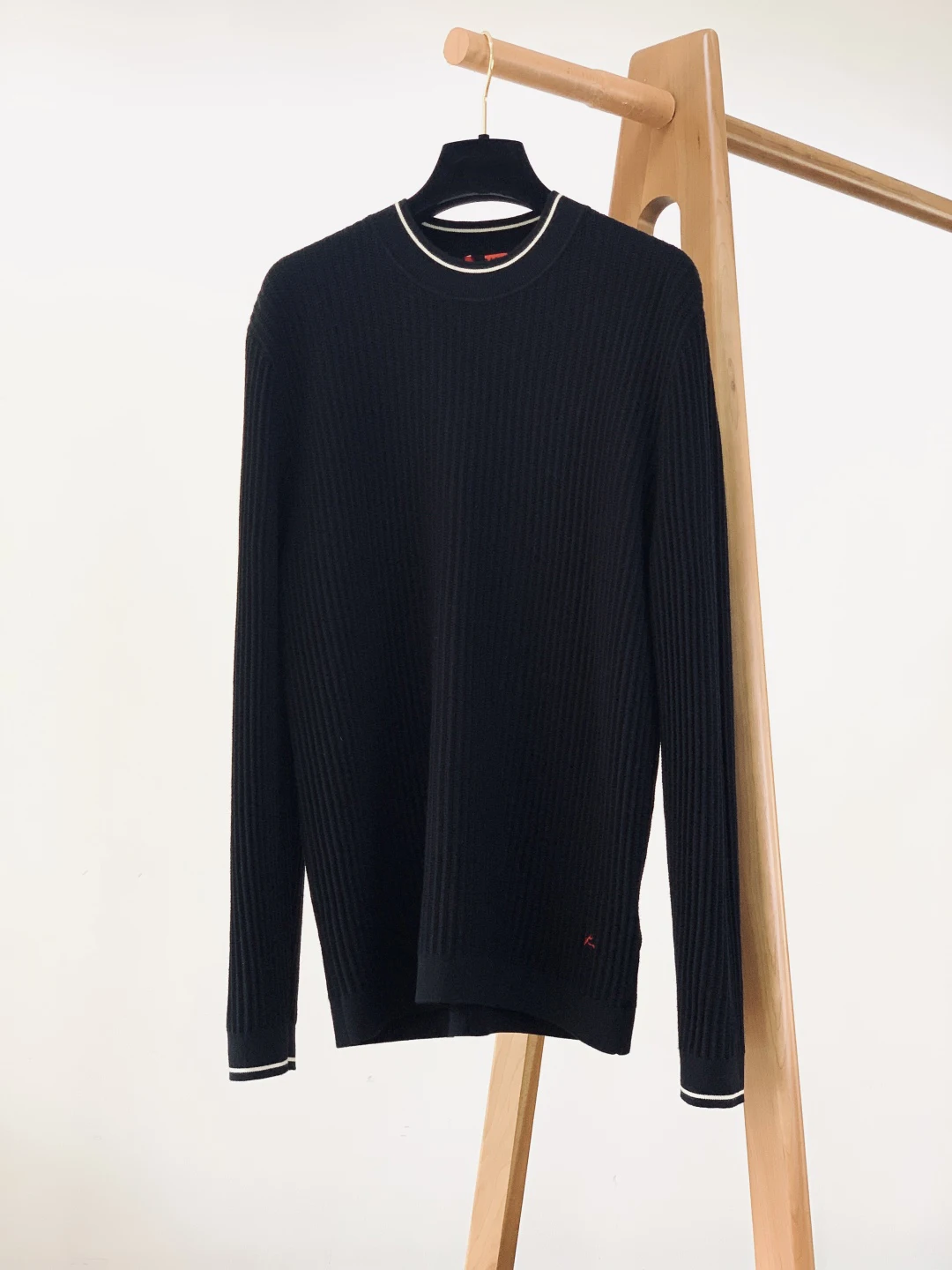 BLLIYOSS Revers-Langarm-Wollhemd für Herren, 2025, FW, neu, warm, bequem, Reißverschluss, Elastizität, Stickerei, hochwertige Größe M48-3XL56