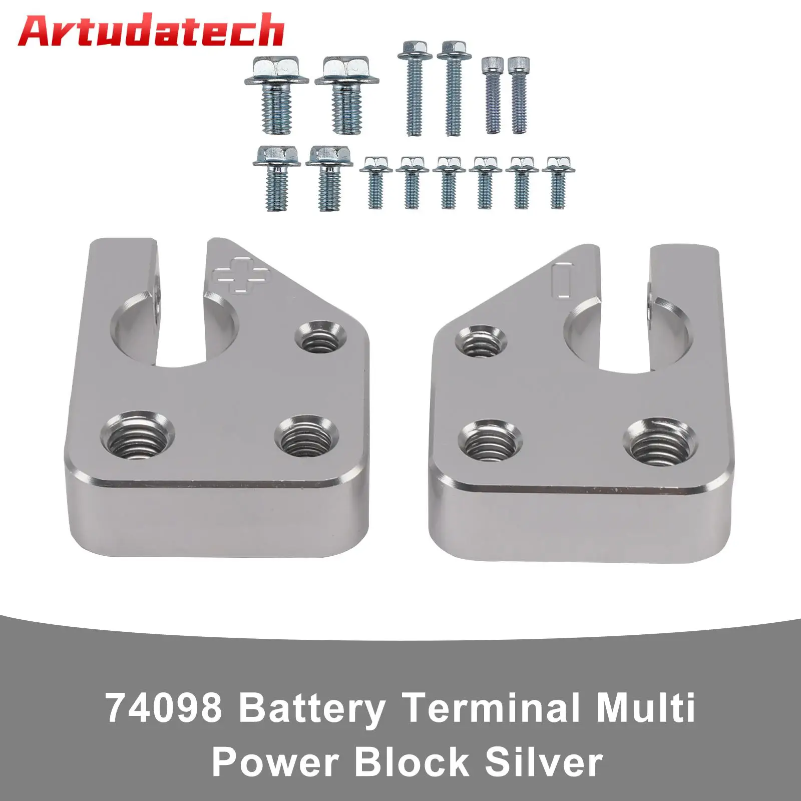 

Artudatech 74098 Battery Terminal Multi Power Block Silver Car Accessories
