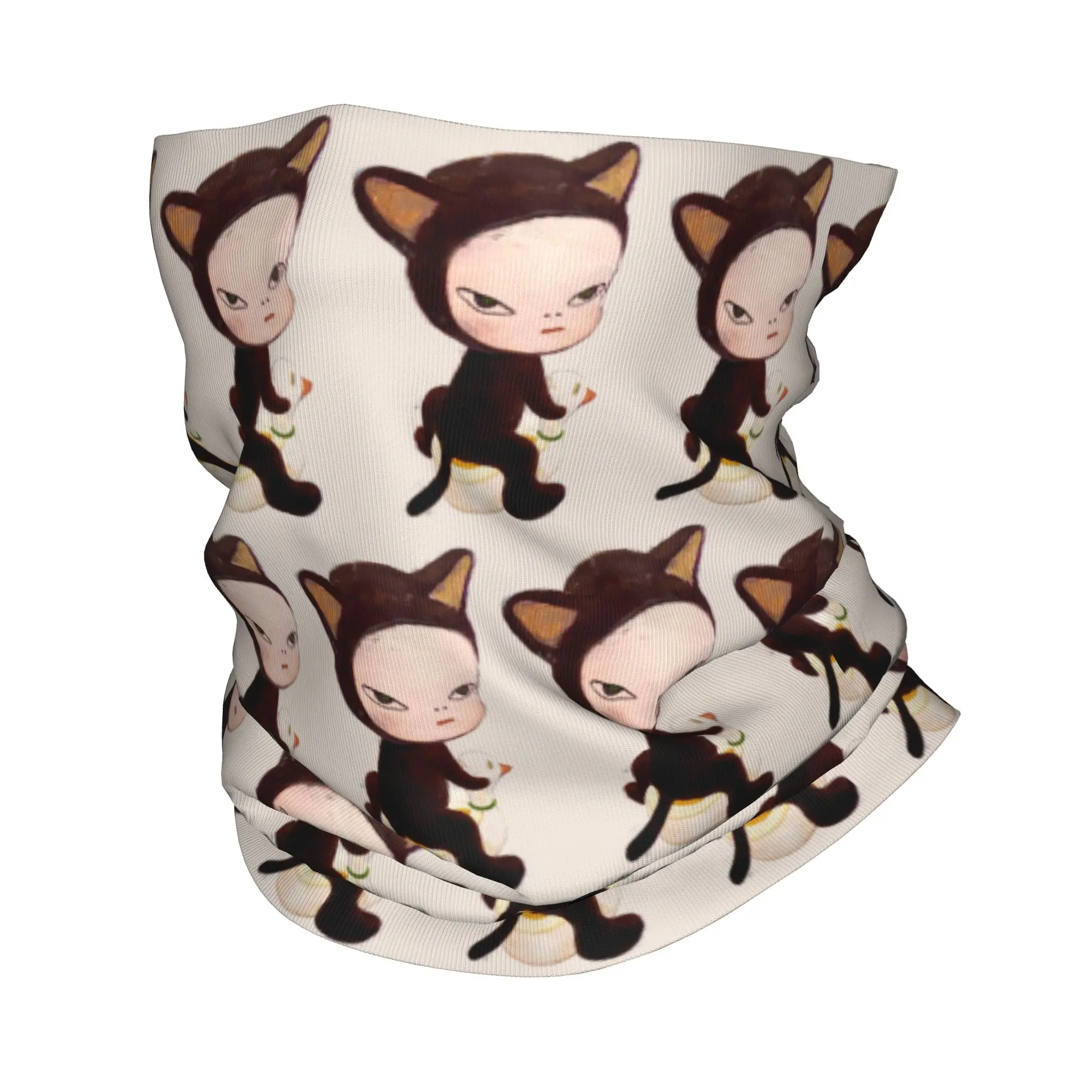 

Custom Y-Yoshitomos Nara Winter Headband Neck Warmer Men Women Hiking Running Tube Scarf Face Bandana Gaiter