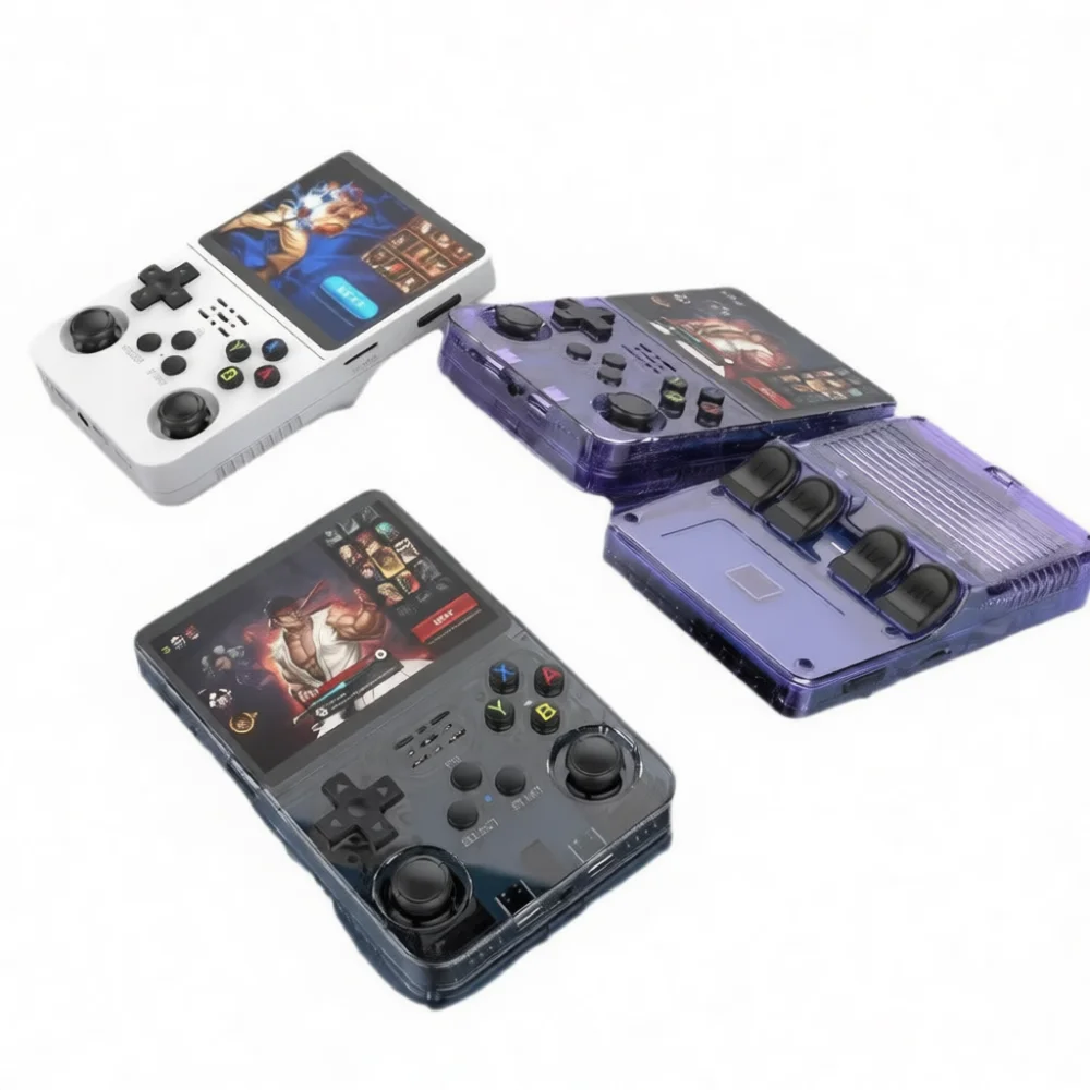 レトロr36sポータブルゲーム機-ハンドヘルドアーケードエミュレーター-hdディスプレイ-クアッドコアプロセッサー-オープンソースlinuxコンソール