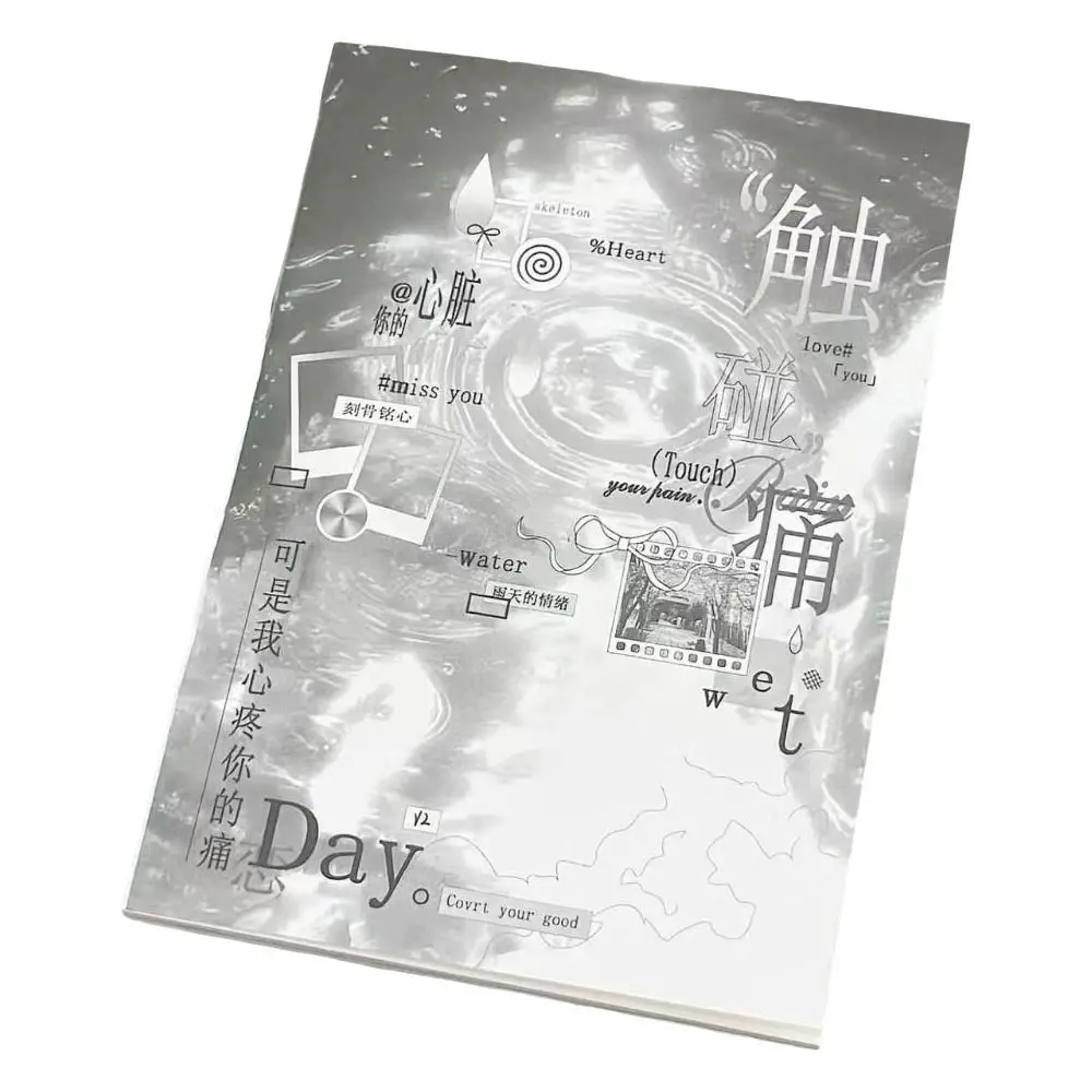 Japanese Style Sticker Book Booklet Format Mixed Motifs Scrapbook Stickers Collage Layout Cut Film Sheets Journal Stickers
