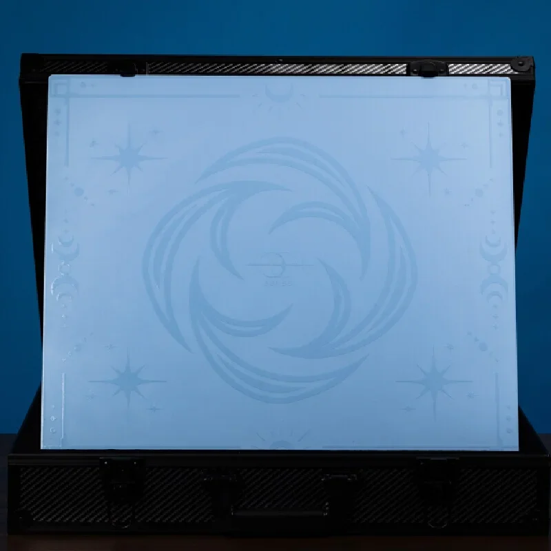 AbyssGaming Void Plume Glass Gaming Mouse Pad Coated Surface for Esports Gaming Smooth Fast Glide Desktop Mouse Mat