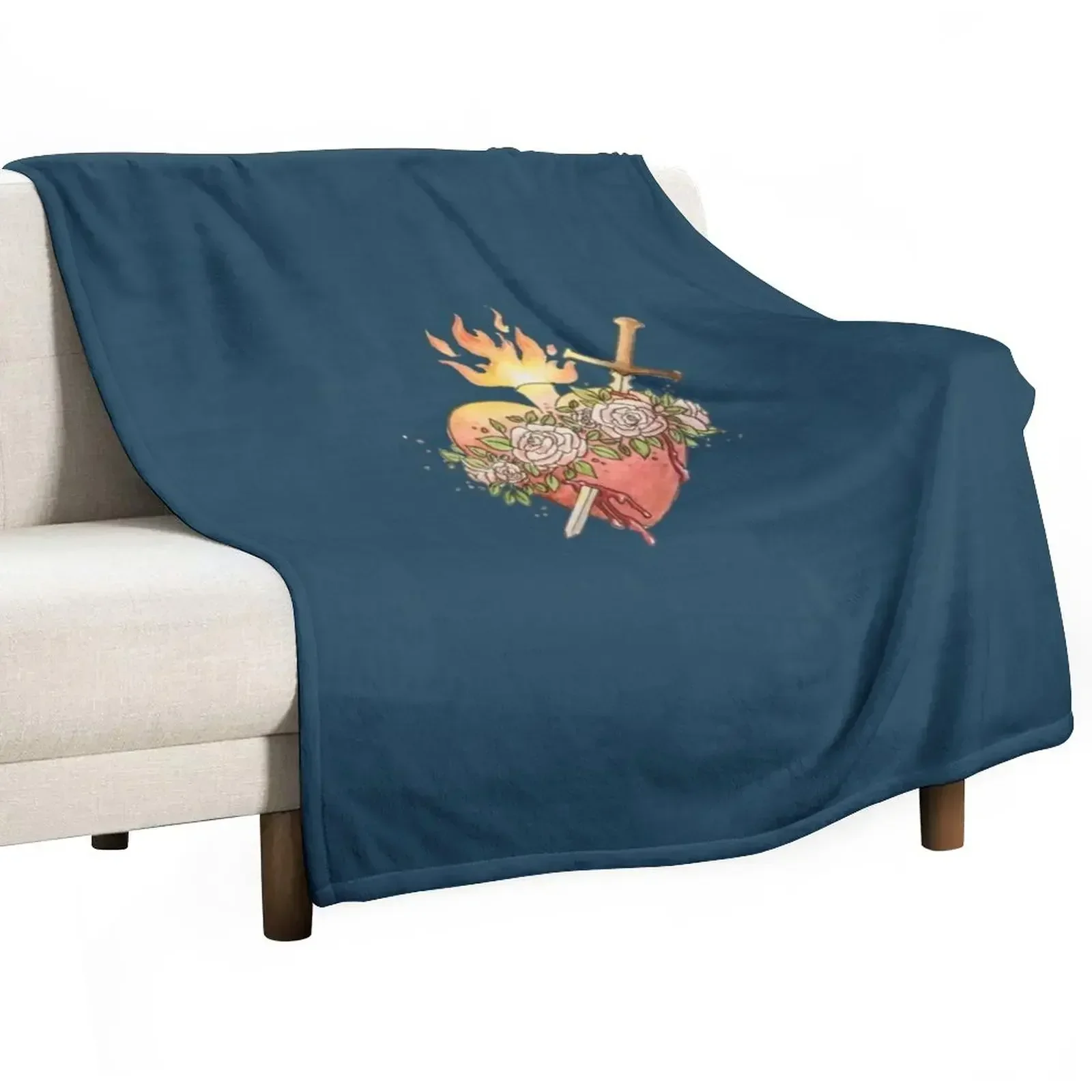 

New Immaculate Heart of Mary Throw Blanket Vintage Sofas Soft Plaid Bed Fashionable Blankets