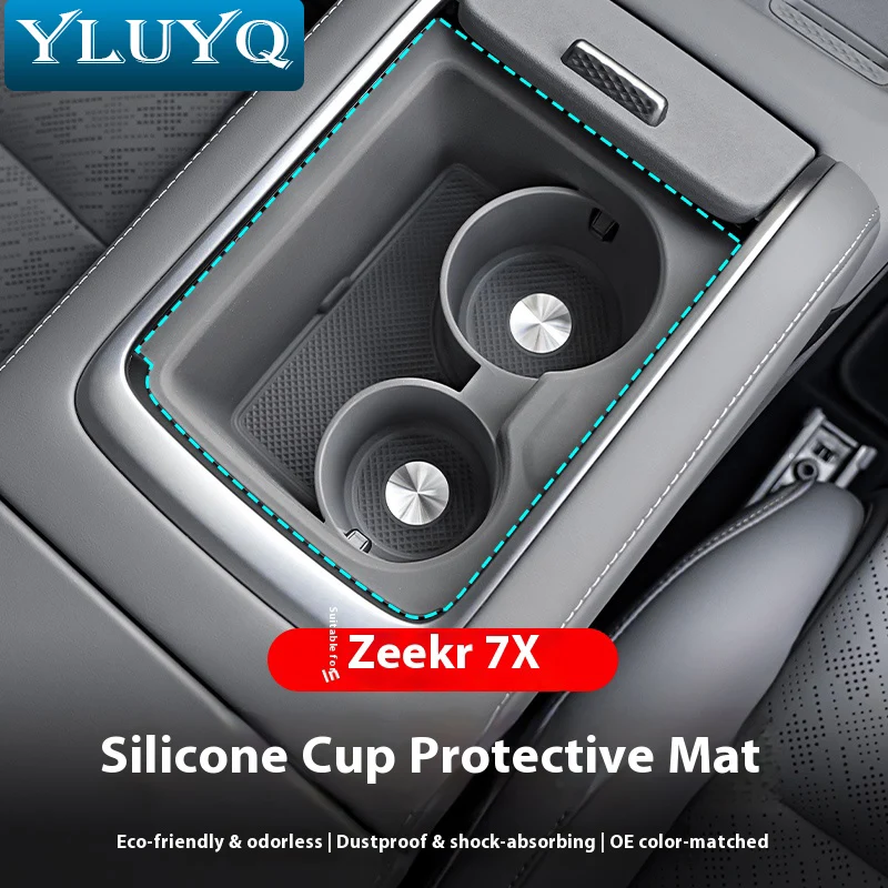 

ZEEKR 7X Water Coaster Central Control Water Coaster Silicone Interior Protection Scratch Resistant Accessories