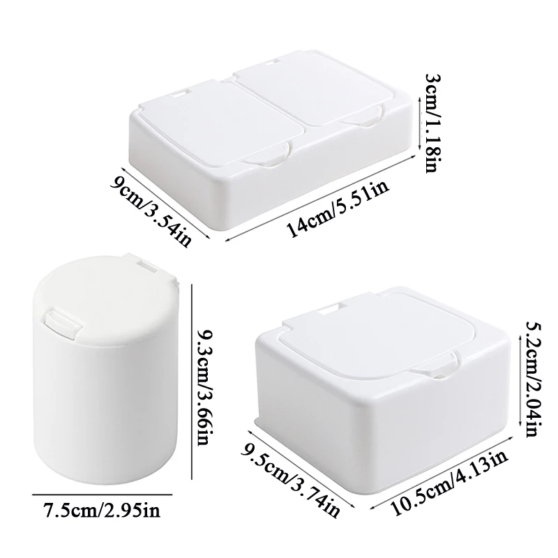 Japanese Button Type Cotton Swab Storage Box Drawer Small Objects Classification Storage Box Desk Organizer Desktop Organization